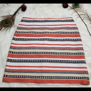 LOFT Striped Mulit Pattern Skirt